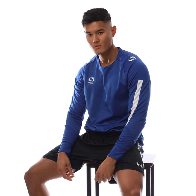 Blue - Pack Shot - Sondico Mens Evolution Crew Neck Sweatshirt
