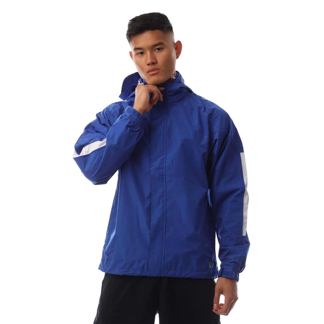 Blue - Front - Sondico Mens Evolution Waterproof Jacket