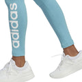 Preloved Blue-White - Side - Adidas Womens-Ladies Essentials High Waist Sport Leggings