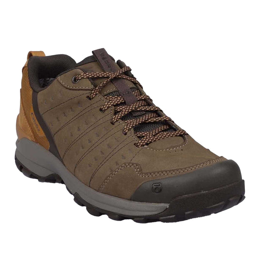Brown - Front - Oboz Mens Sypes Leather Waterproof Boots