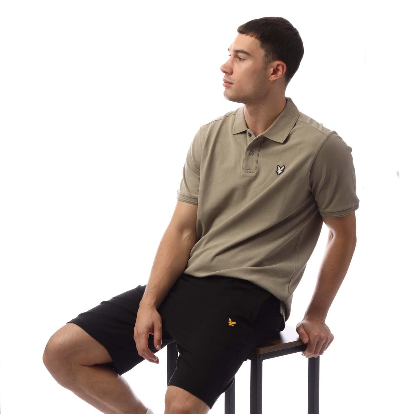 Beige - Lifestyle - Lyle & Scott Mens Plain Natural Dyed Polo Shirt