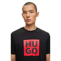 Black - Back - Hugo Mens Daltor Box Logo T-Shirt