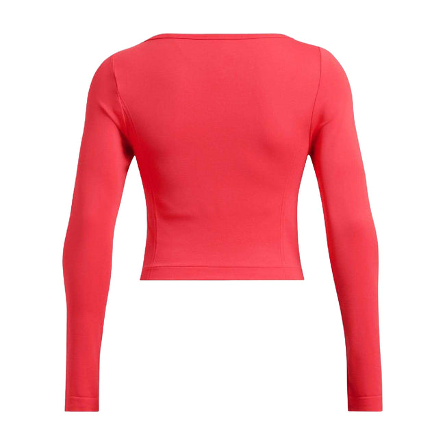 Red - Back - Under Armour Womens-Ladies Vanish Train Seamless Top