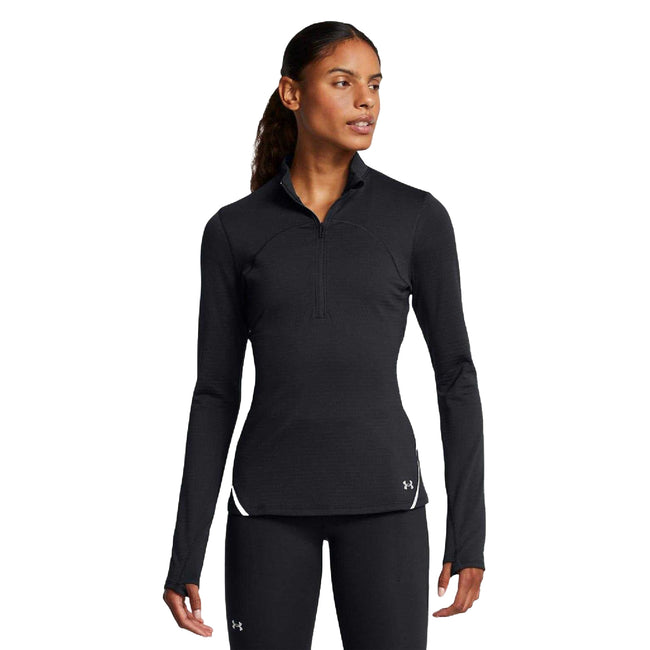 Black - Side - Under Armour Womens-Ladies Vanish Top
