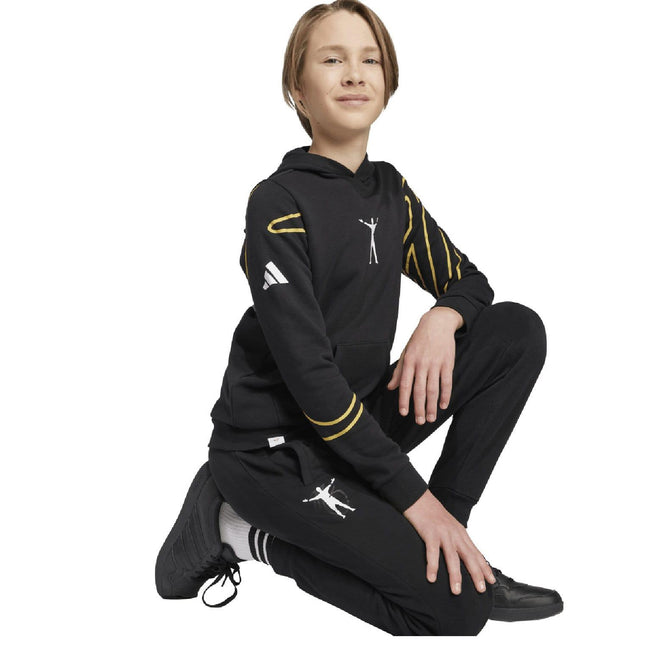 Black - Lifestyle - Adidas Childrens-Kids Jude Bellingham Jogging Bottoms