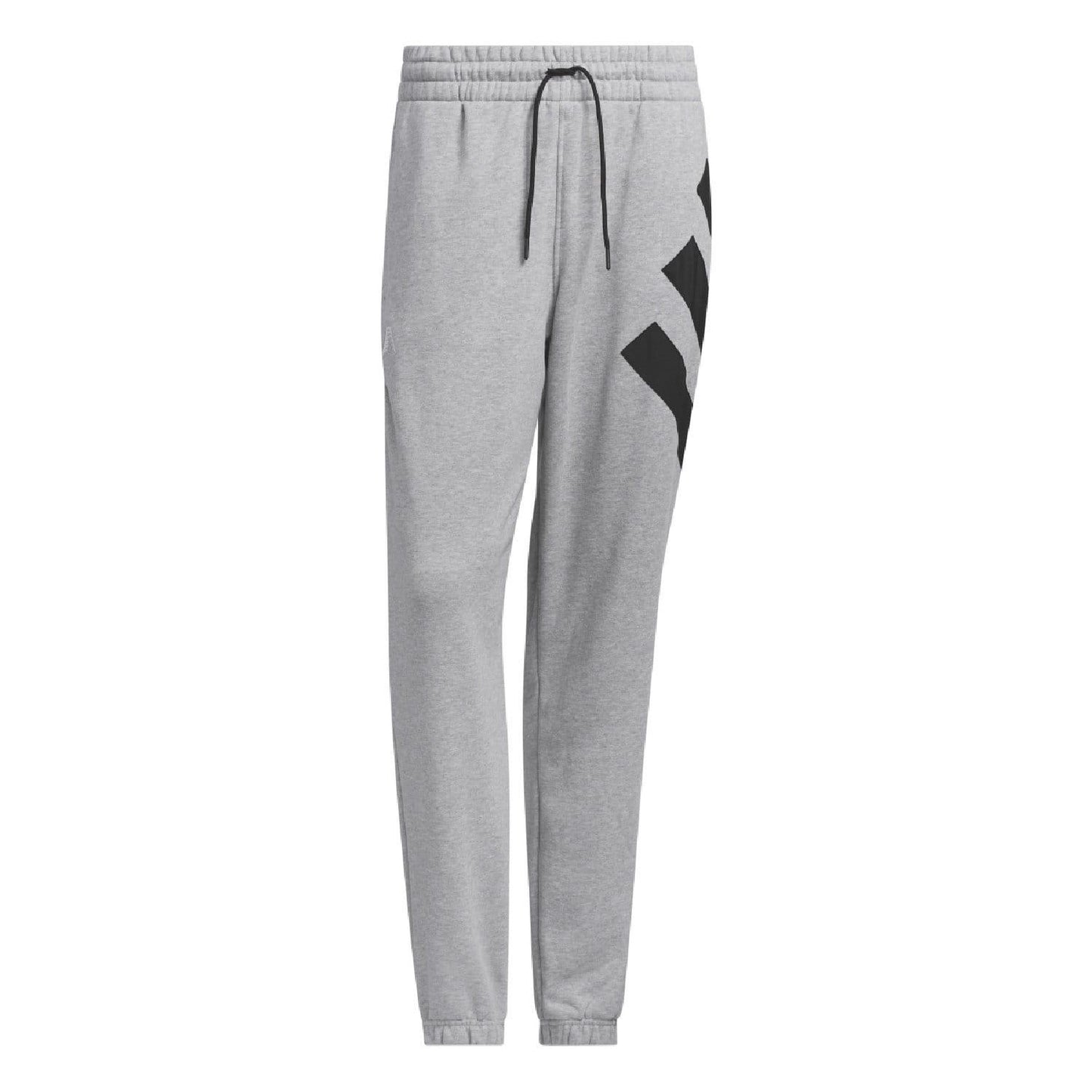 Grey - Close up - Adidas Mens Anthony Edwards Jogging Bottoms