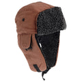 Camel - Front - EX-STORES Unisex Mens-Womens Fleece Trapper Hat, Ski Hat