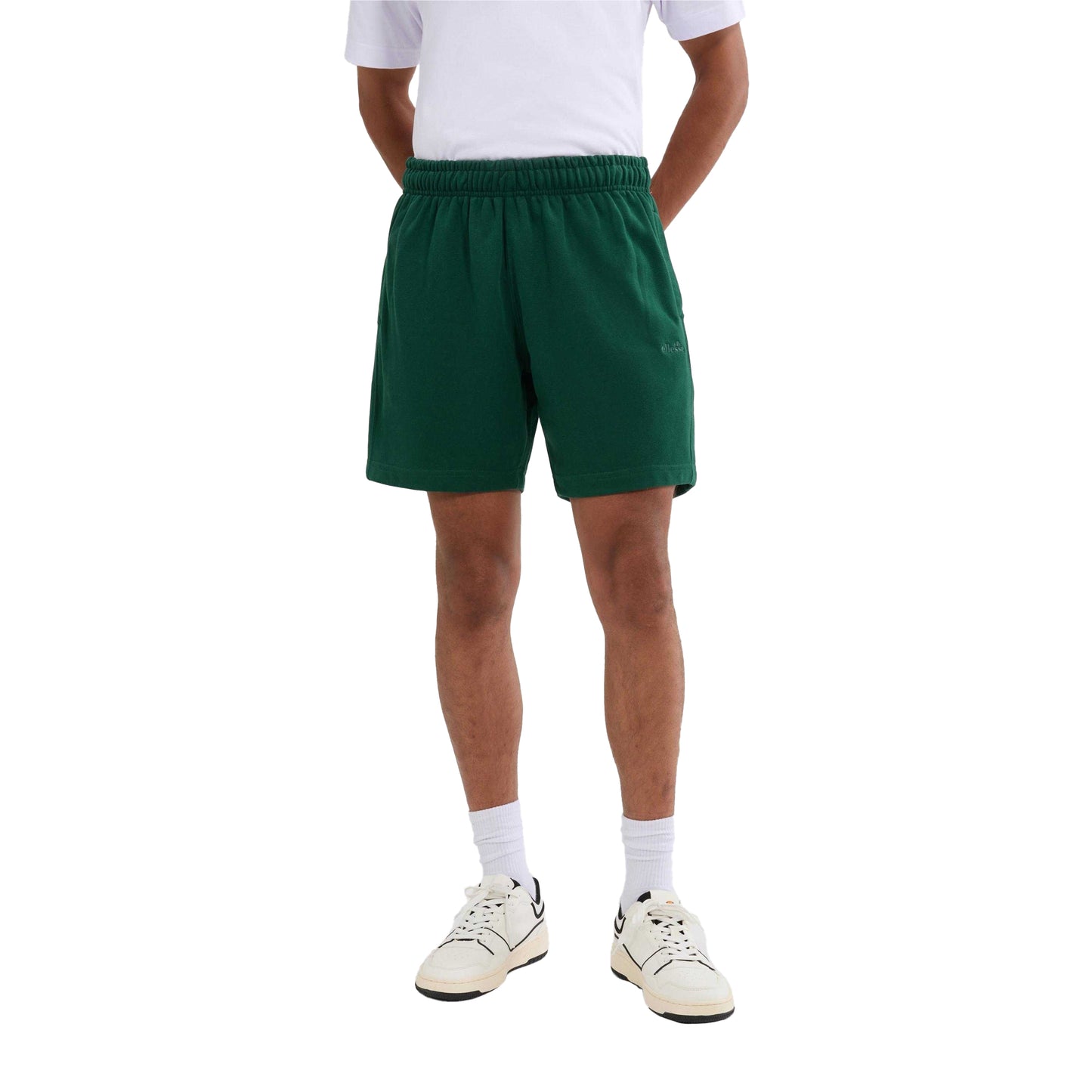 Dark Green - Side - Ellesse Mens Zanica Shorts
