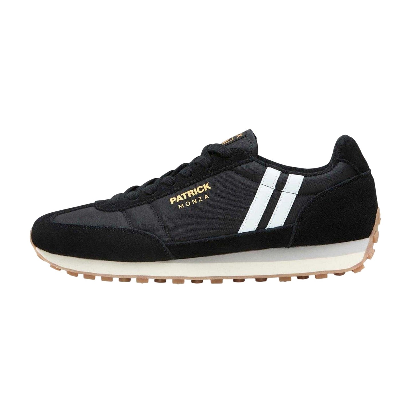 Black-White - Lifestyle - Patrick Mens Monza Suede Trainers