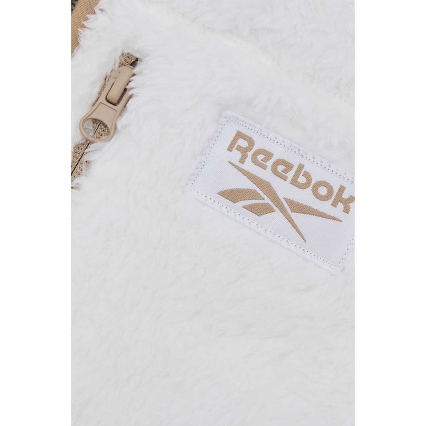 Cream - Lifestyle - Reebok Womens-Ladies Double Monkey Fleece Jacket