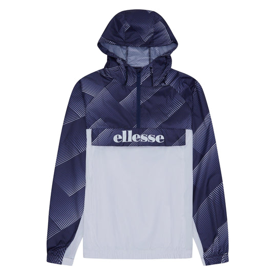 Navy-White - Front - Ellesse Mens Fiorisa Windrunner Jacket