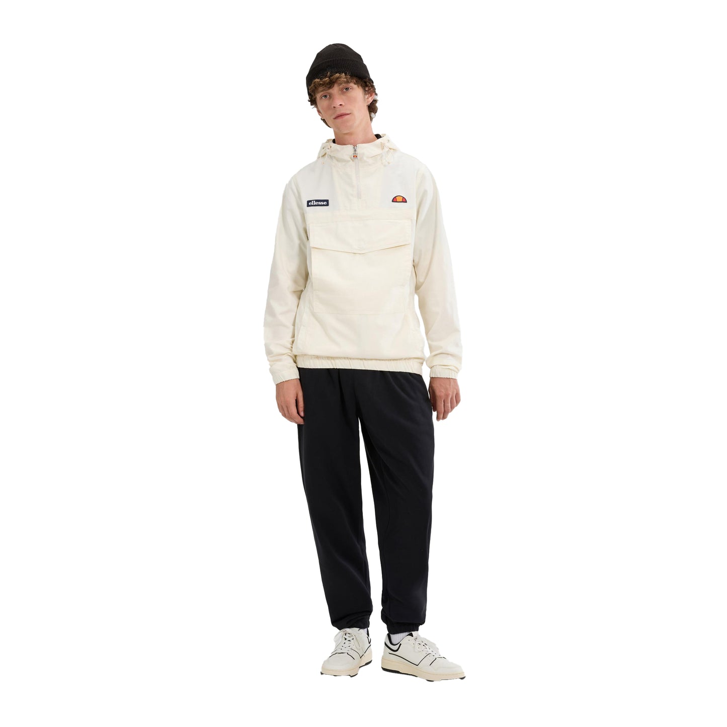 Off White - Side - Ellesse Mens Mont 3 Overhead Jacket