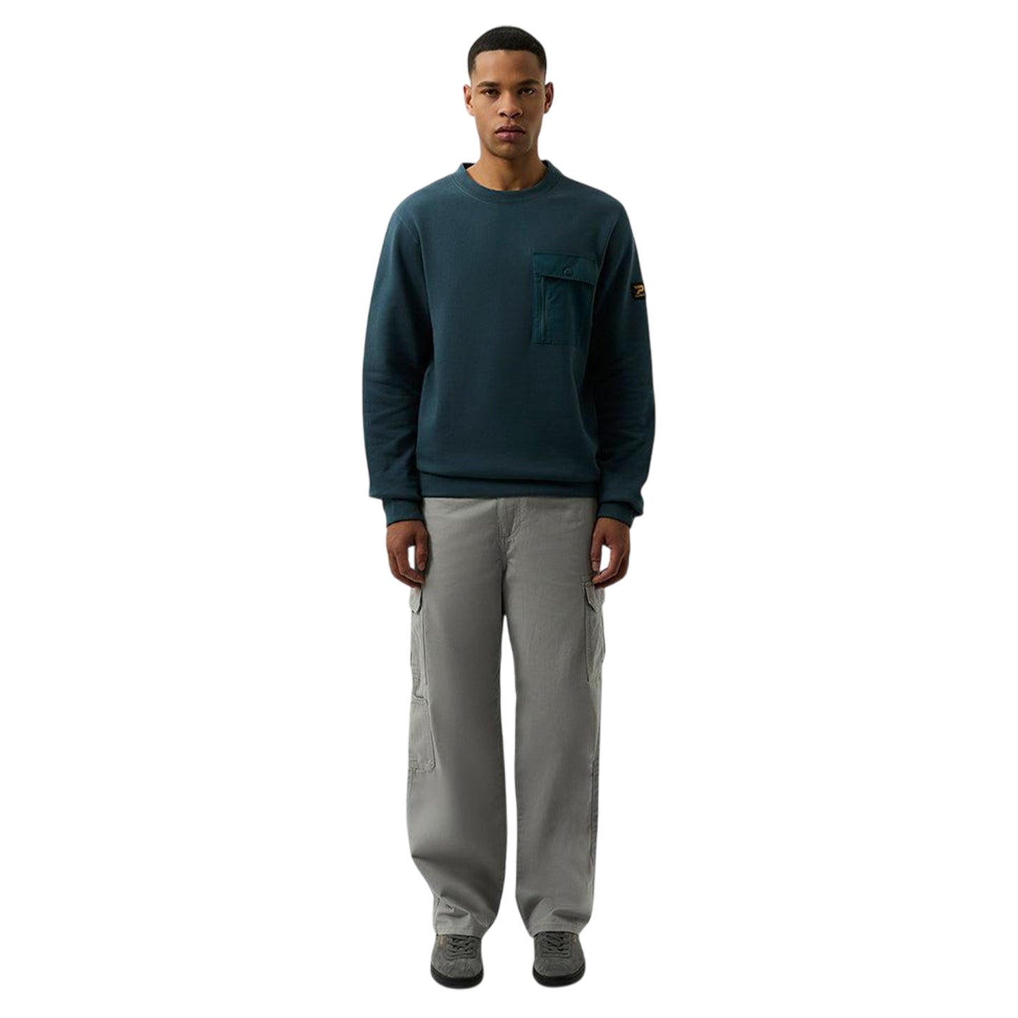 Dark Blue - Lifestyle - Patrick Mens Archie Crew Neck Sweatshirt