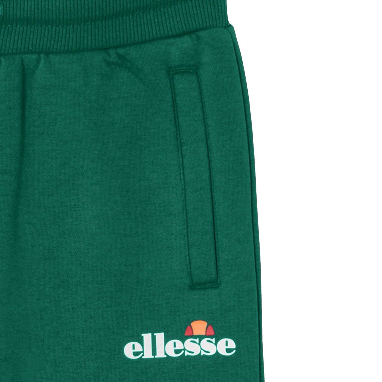 Dark Green - Side - Ellesse Boys Stasere 2 Jogging Bottoms