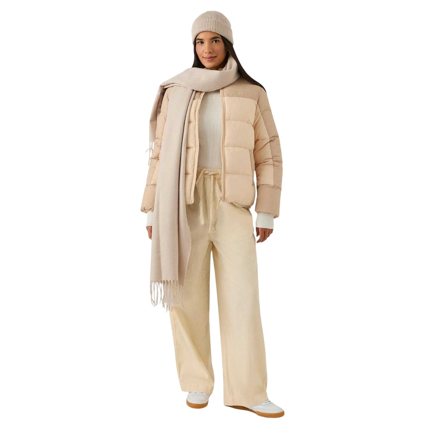 Oatmeal - Lifestyle - Reebok Womens-Ladies Reversible Puffer Jacket