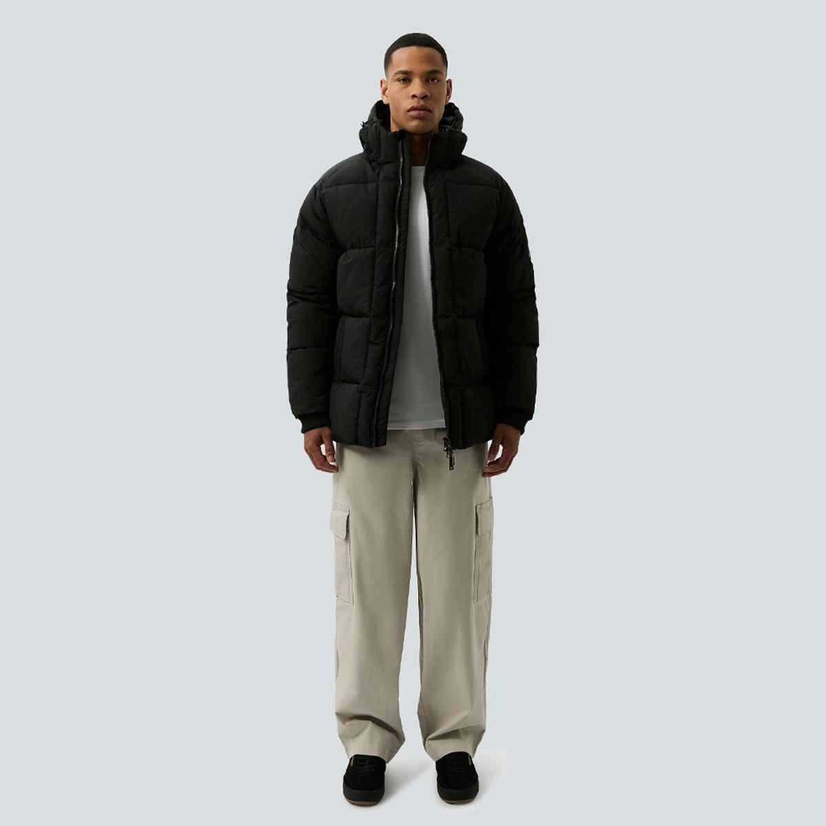 Black - Close up - Patrick Mens Bastien Hoodie
