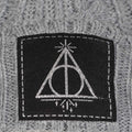 Grey - Side - Harry Potter Unisex Adult Deathly Hallows Beanie