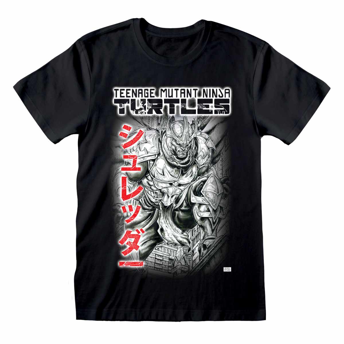 Black - Front - Teenage Mutant Ninja Turtles Unisex Adult Stomping Shredder T-Shirt