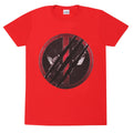 Red - Front - Deadpool & Wolverine Unisex Adult Slash Logo T-Shirt