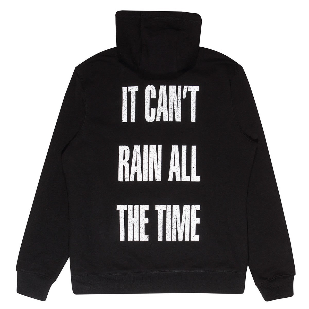 Black - Back - The Crow Unisex Adult Rain All The Time Pullover Hoodie