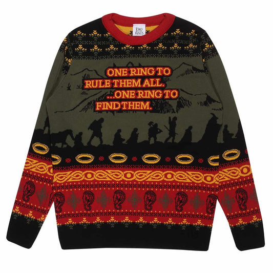 Multicoloured - Front - Lord Of The Rings Unisex Adult I´m Looking For Someone Knitted Jumper