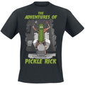 Black - Front - Rick And Morty Unisex Adult Adventures Of Pickle Rick T-Shirt