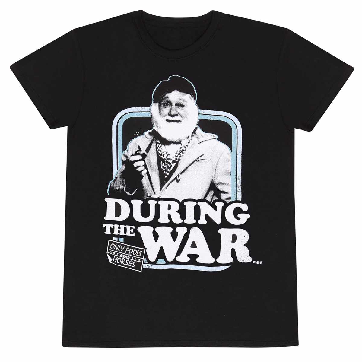 Black - Front - Only Fools And Horses Unisex Adult During The War T-Shirt