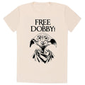 Natural - Front - Harry Potter Unisex Adult Free Dobby T-Shirt