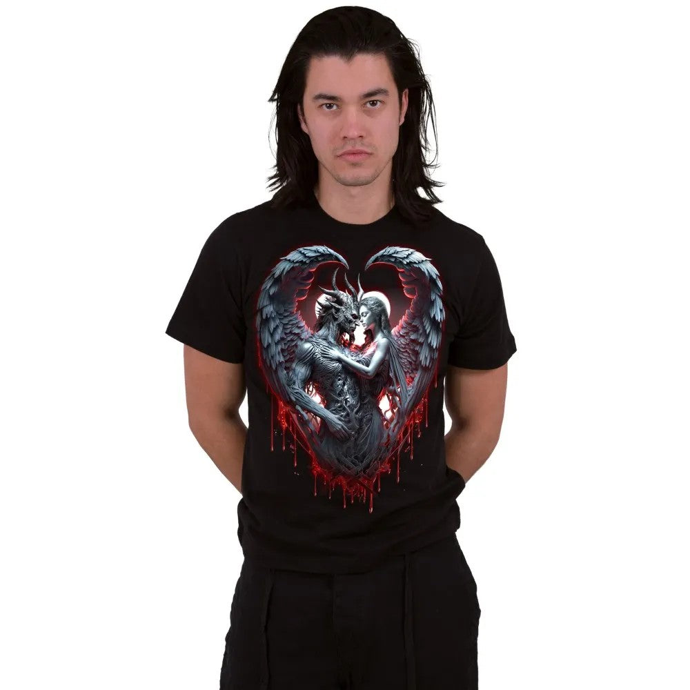 Black - Back - Spiral Direct Unisex Adult Solemn Vow T-Shirt