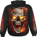 Black - Back - Spiral Direct Childrens-Kids Skull Blast Drawstring Hoodie