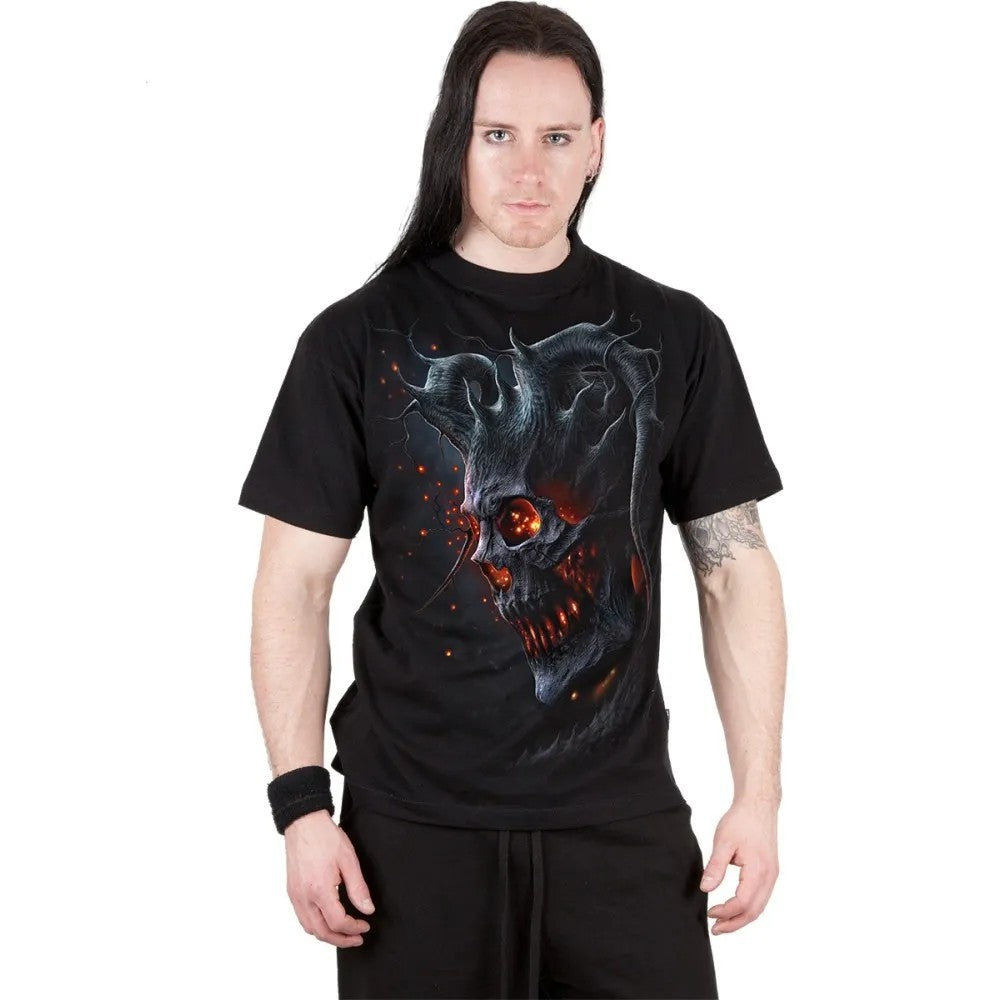 Black - Side - Spiral Direct Unisex Adult Death Embers T-Shirt