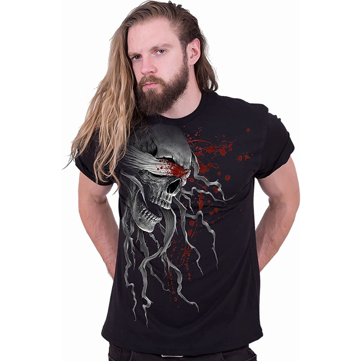 Black - Back - Spiral Direct Unisex Adult Blind Faith T-Shirt