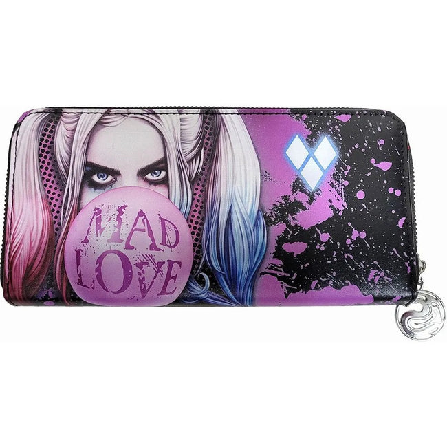 Black - Front - Spiral Direct Mad Love Harley Quinn Clutch Bag
