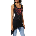 Black - Lifestyle - Spiral Direct Womens-Ladies Blood Rose Camisole Dress