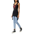 Black - Pack Shot - Spiral Direct Womens-Ladies Blood Rose Camisole Dress
