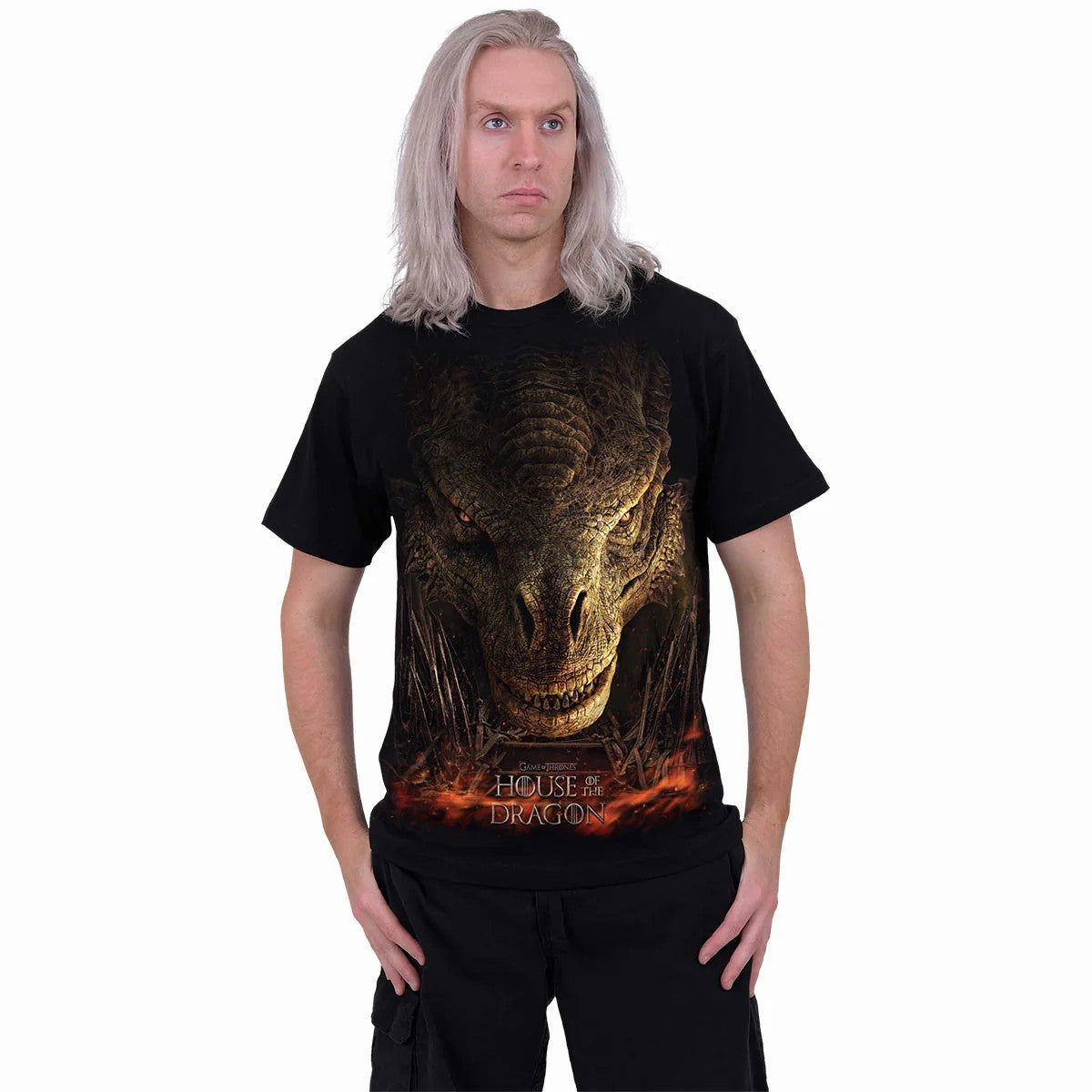 Black - Back - Spiral Direct Unisex Adult Dragon Throne House Of The Dragon T-Shirt