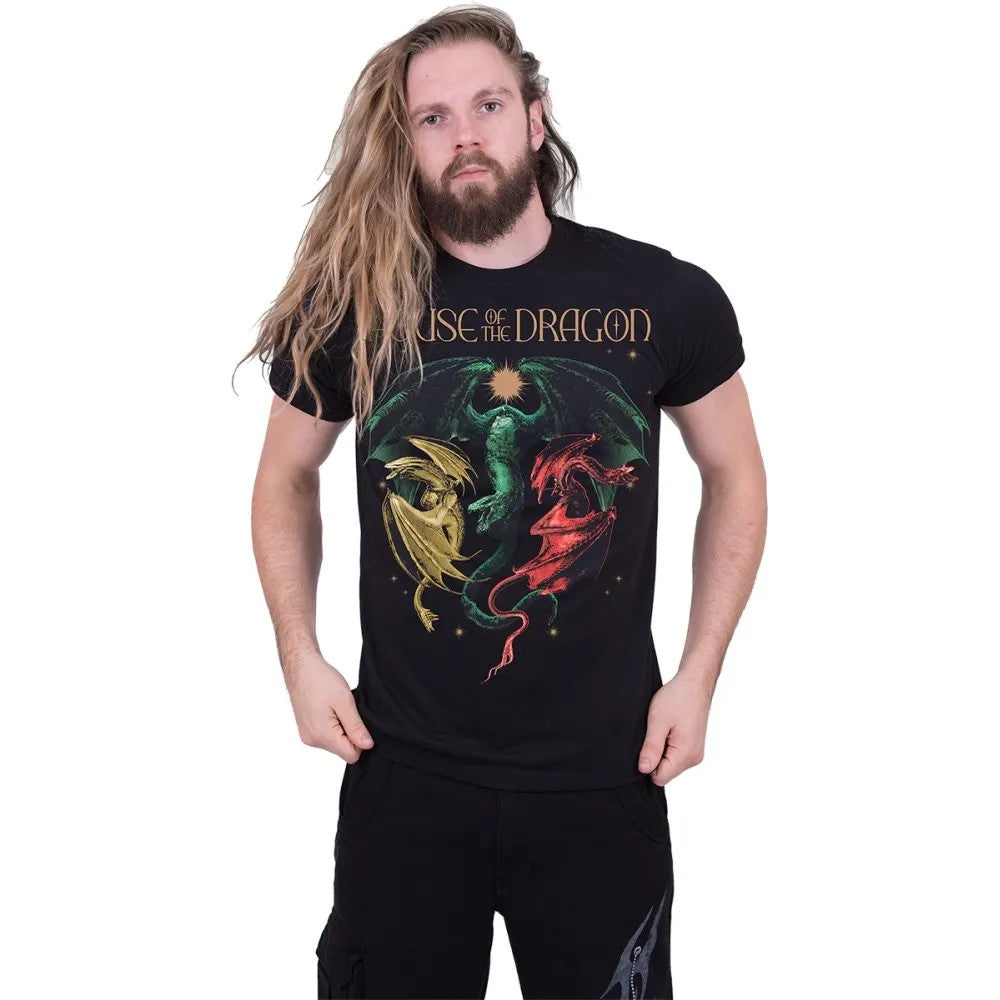 Black - Back - Spiral Direct Unisex Adult House Of The Dragon T-Shirt