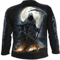 Black - Back - Spiral Direct Unisex Adult Shadow Rider Long-Sleeved T-Shirt