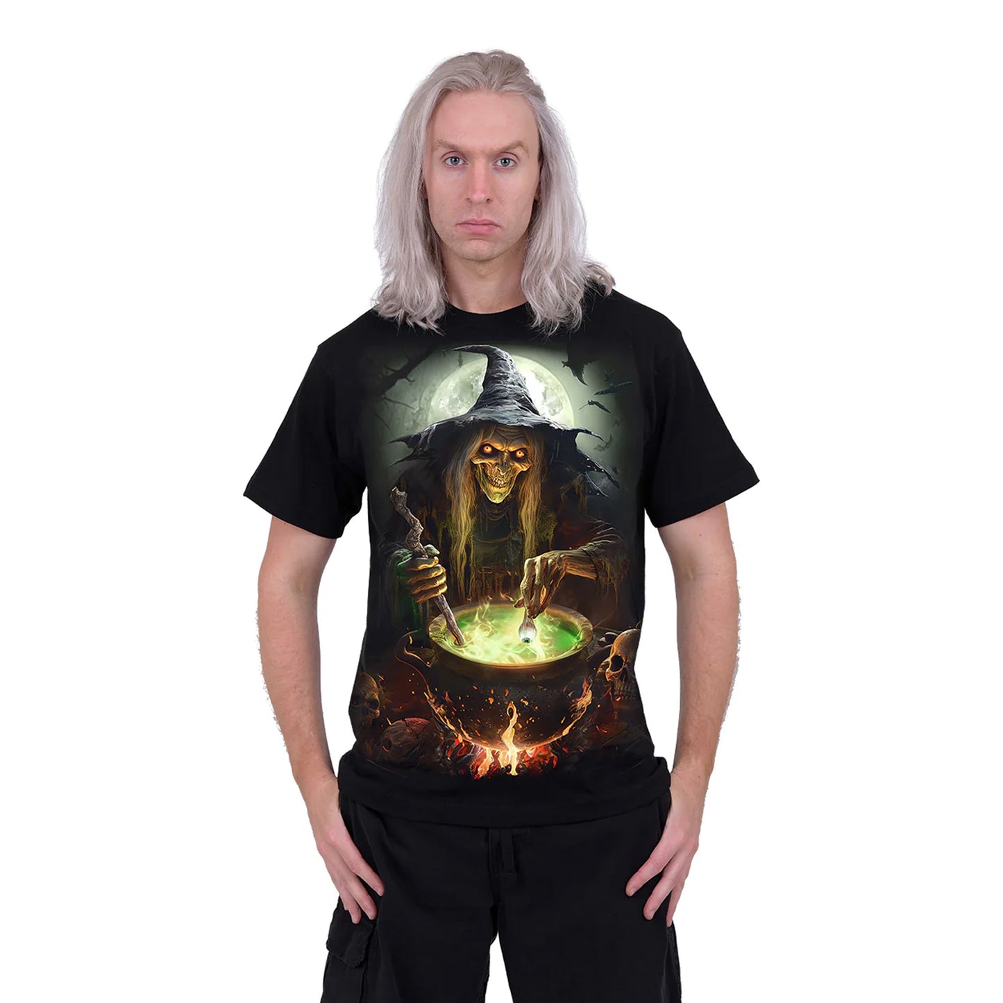 Black - Side - Spiral Direct Unisex Adult Witch´s Brew Short-Sleeved T-Shirt