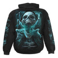 Black - Back - Spiral Direct Unisex Adult Ghost Skull Hoodie