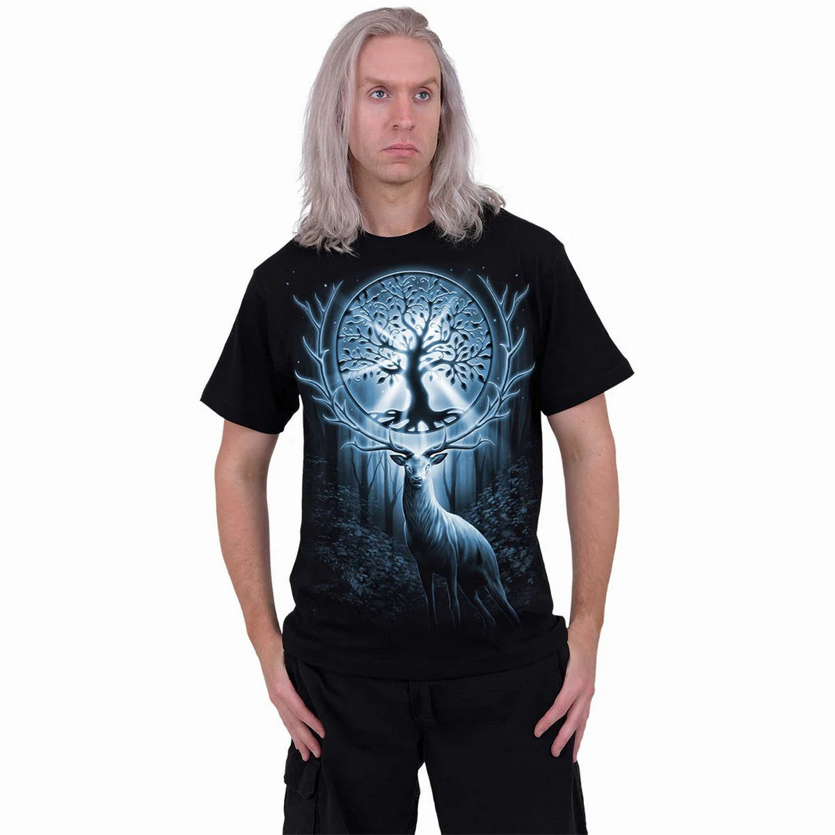 Black - Back - Spiral Direct Unisex Adult Tree Of Life T-Shirt