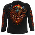Black - Back - Spiral Direct Unisex Adult Ashes Reborn Back Print Long-Sleeved T-Shirt