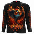 Black - Front - Spiral Direct Unisex Adult Ashes Reborn Back Print Long-Sleeved T-Shirt