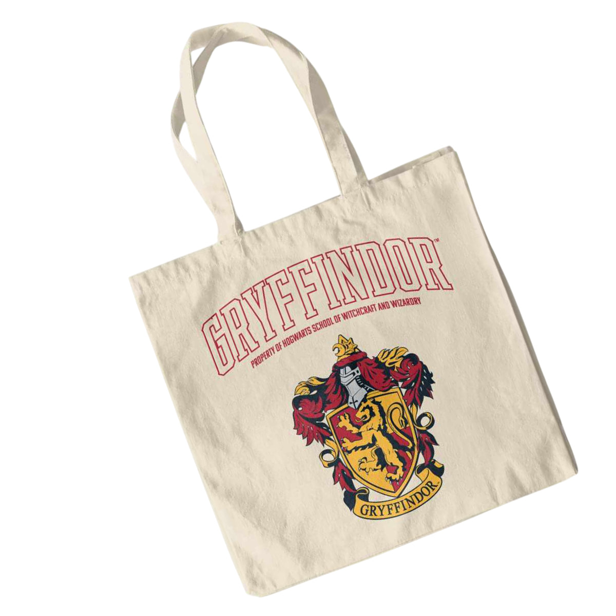 Natural - Side - Harry Potter Gryffindor Tote Bag