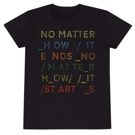 Black - Front - Radiohead Unisex Adult No Matter T-Shirt