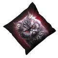 Black - Back - Spiral Direct Anger Management Square Filled Cushion