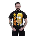 Black - Back - The Simpsons Unisex Adult Homer Simpson T-Shirt
