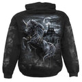 Black - Back - Spiral Direct Unisex Adult Dark Unicorn Hoodie