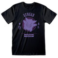 Black - Front - Pokemon Unisex Adult Gengar Collegiate T-Shirt