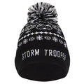 Black - Front - Star Wars Unisex Adult Storm Trooper Pom Pom Beanie